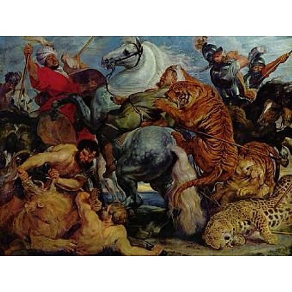 Peter Paul Rubens - Tiger- und Löwenjagd - 100 Teile (Puzzle)