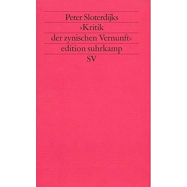 Peter Sloterdijks 'Kritik der zynischen Vernunft', Peter Sloterdijk