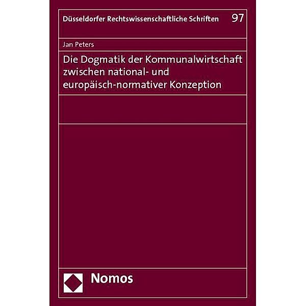 Peters, J: Dogmatik der Kommunalwirtschaft, Jan Peters