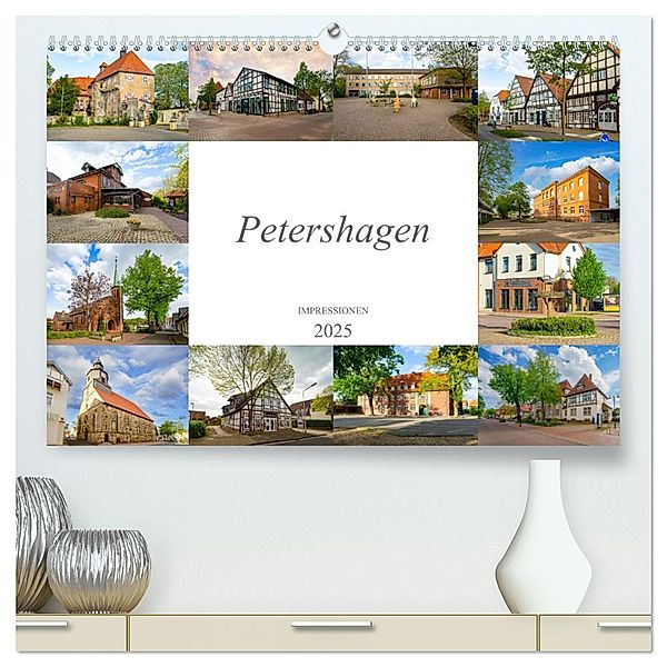 Petershagen Impressionen (hochwertiger Premium Wandkalender 2025 DIN A2 quer), Kunstdruck in Hochglanz, Calvendo, Dirk Meutzner