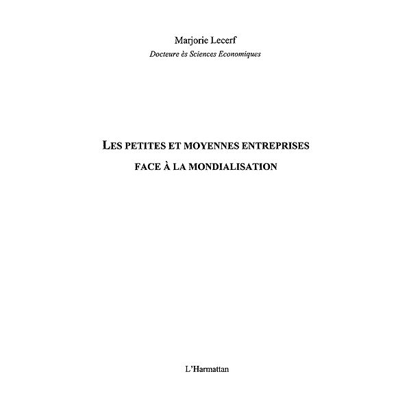 Petites et moyennes entreprises face a l / Hors-collection, Lecerf Marjorie