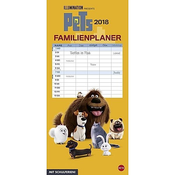 Pets Familienplaner 2018