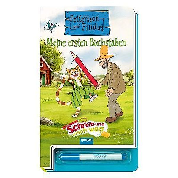 Pettersson & Findus, Schreib und wisch weg - Meine ersten Buchstaben, m. Stift