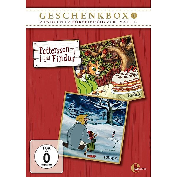 Pettersson und Findus - Geschenkbox 1 (2 DVDs + 2 Audio-CDs), Sven Nordqvist