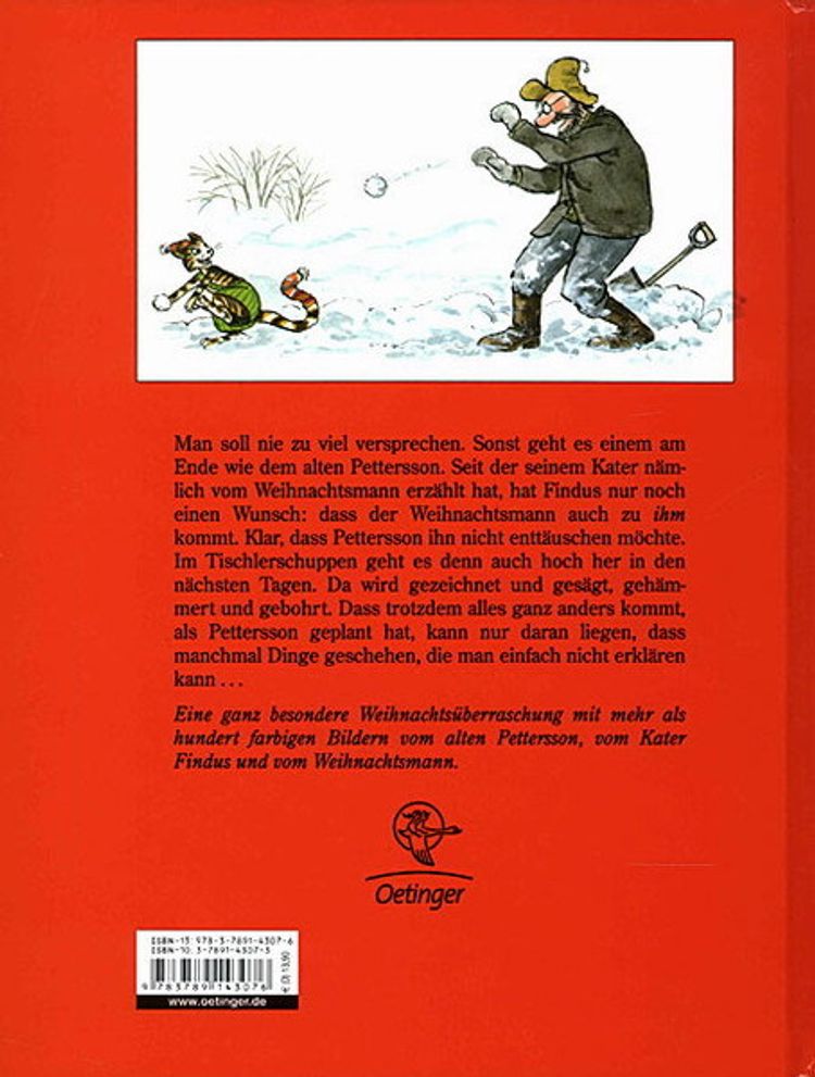 German unused book 'Mein grosses Buch-Pettersson und Findus' - £4.50