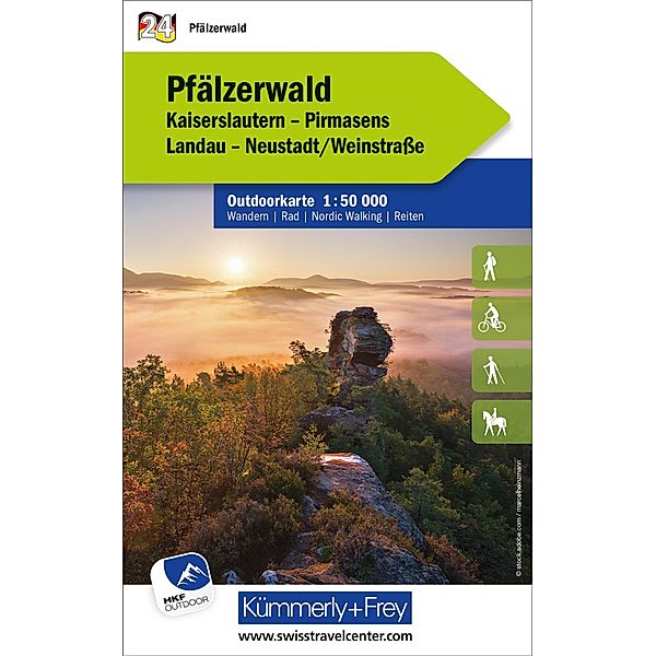 Pfälzerwald, Nr. 24, Outdoorkarte 1:50'000