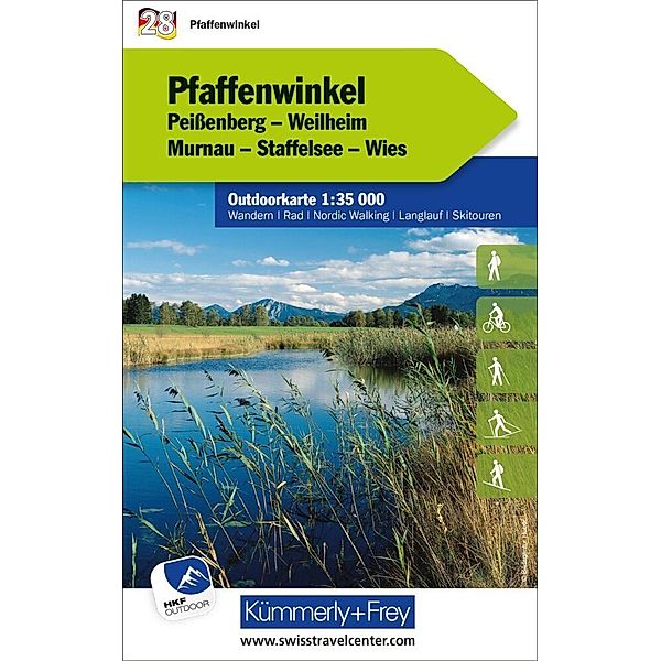 Pfaffenwinkel Nr. 28 Outdoorkarte Deutschland 1:35 000