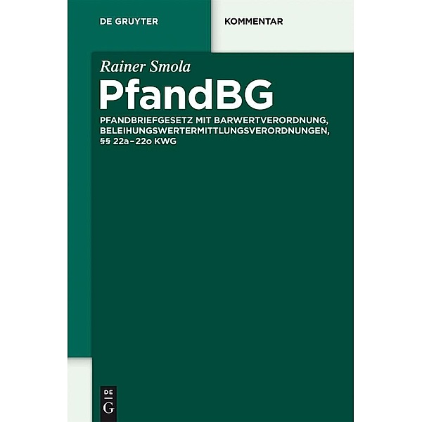 PfandBG / De Gruyter Kommentar, Rainer Smola