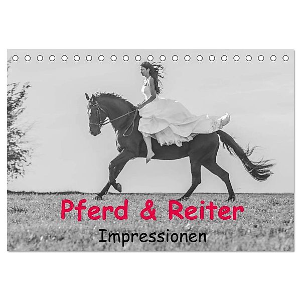 Pferd & Reiter - Impressionen (Tischkalender 2025 DIN A5 quer), CALVENDO Monatskalender, Calvendo, Yvonne Obermüller Fotografie