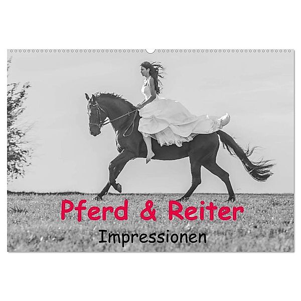 Pferd & Reiter - Impressionen (Wandkalender 2025 DIN A2 quer), CALVENDO Monatskalender, Calvendo, Yvonne Obermüller Fotografie