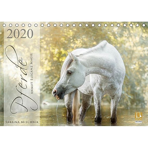 Pferde - Anmut, Eleganz, Magie (Tischkalender 2020 DIN A5 quer), Sabrina Mischnik