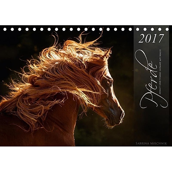 Pferde - Anmut und Stärke gepaart mit Magie (Tischkalender 2017 DIN A5 quer), Sabrina Mischnik