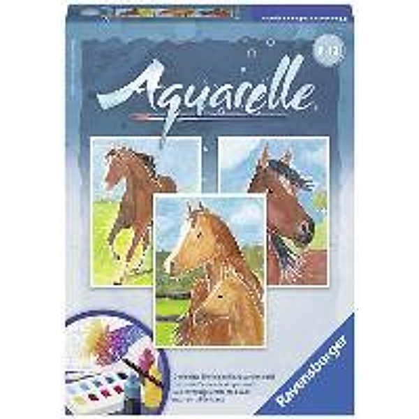 Pferde - Aquarelle