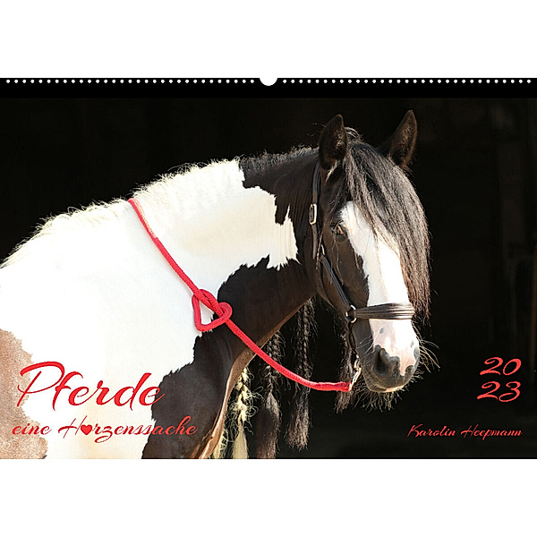 Pferde - eine Herzenssache (Wandkalender 2023 DIN A2 quer), Karolin Heepmann