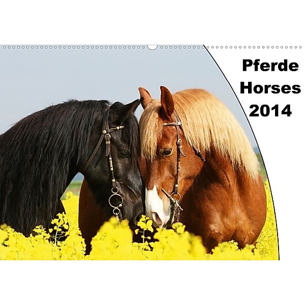 Pferde - Horses (Wandkalender 2014 DIN A3 quer), Jeanette Hutfluss