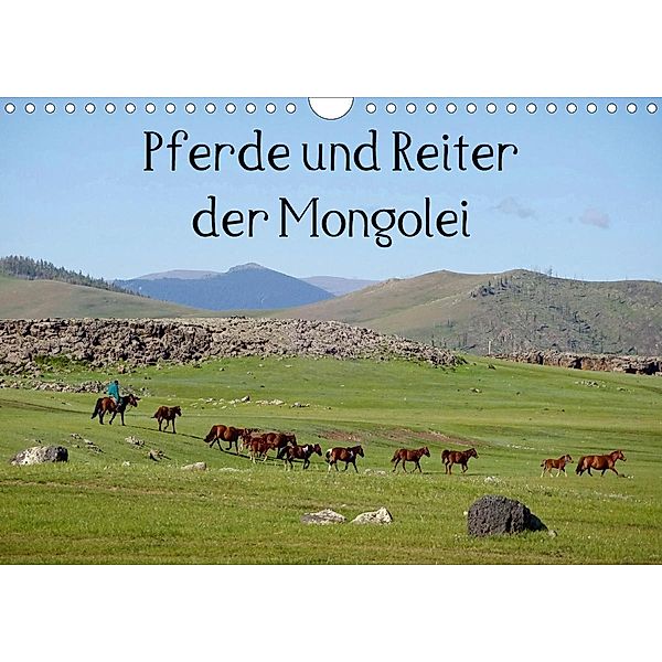 Pferde und Reiter der Mongolei (Wandkalender 2021 DIN A4 quer), Pu Sys