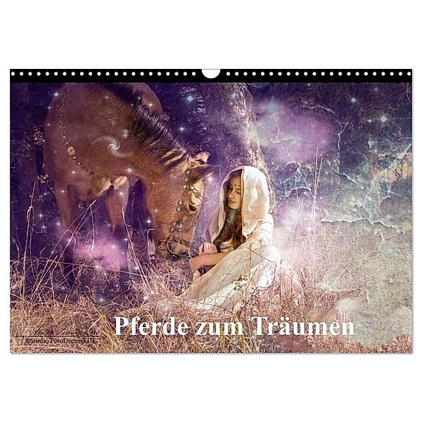 Pferde zum Träumen (Wandkalender 2024 DIN A3 quer), CALVENDO Monatskalender, Studio FotoDreams.DE