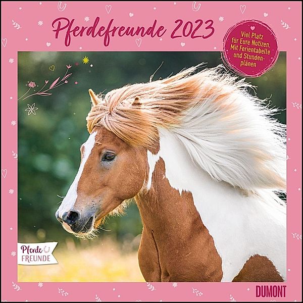 Pferdefreunde 2023 - Broschürenkalender - Kinder-Kalender - Format 30 x 30 cm