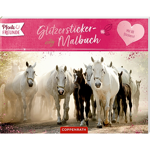 Pferdefreunde - Glitzersticker-Malbuch