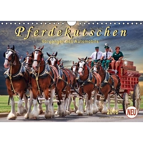 Pferdekutschen - Vorgänger des Automobils (Wandkalender 2016 DIN A4 quer), Peter Roder