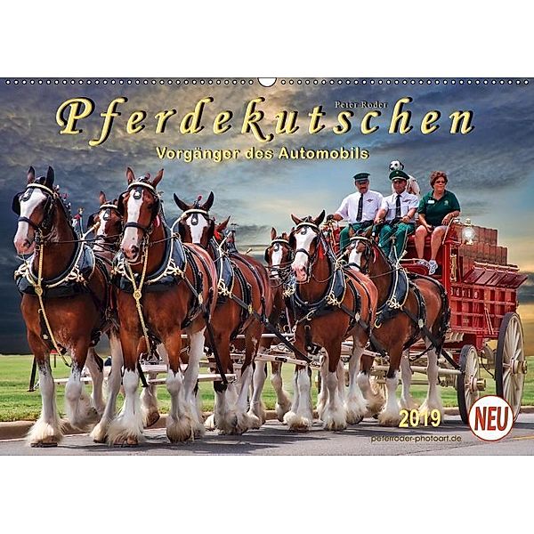Pferdekutschen - Vorgänger des Automobils (Wandkalender 2019 DIN A2 quer), Peter Roder