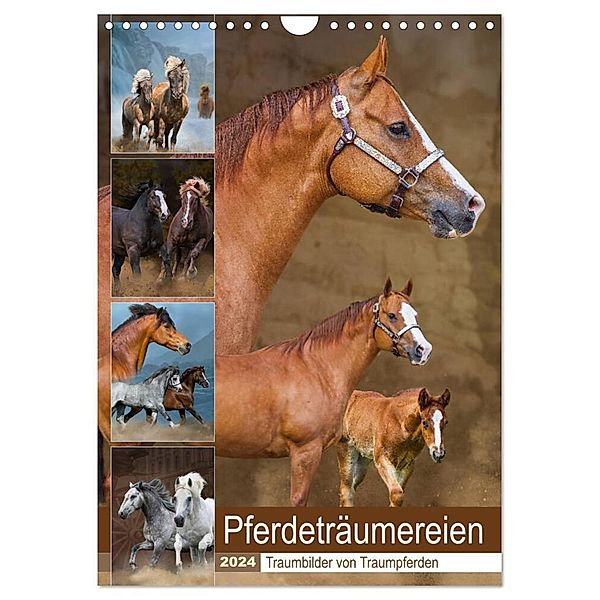 Pferdeträumereien - Traumbilder von Traumpferden (Wandkalender 2024 DIN A4 hoch), CALVENDO Monatskalender, Sigrid Starick