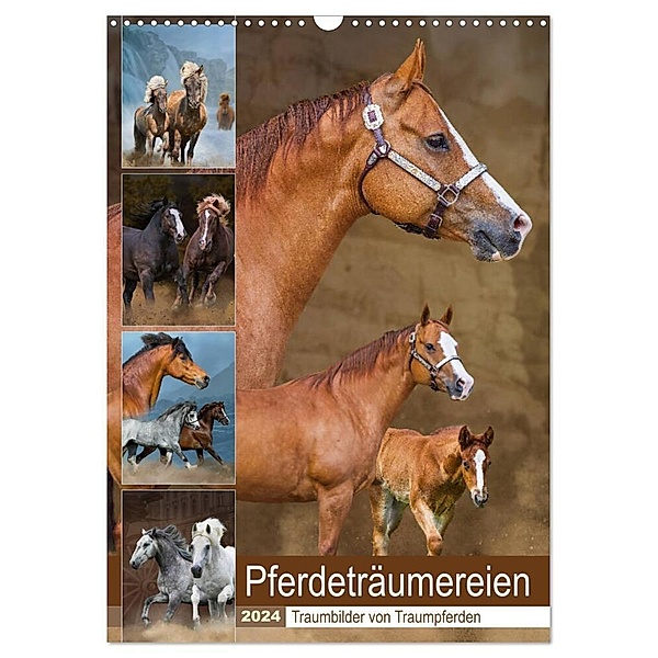 Pferdeträumereien - Traumbilder von Traumpferden (Wandkalender 2024 DIN A3 hoch), CALVENDO Monatskalender, Sigrid Starick