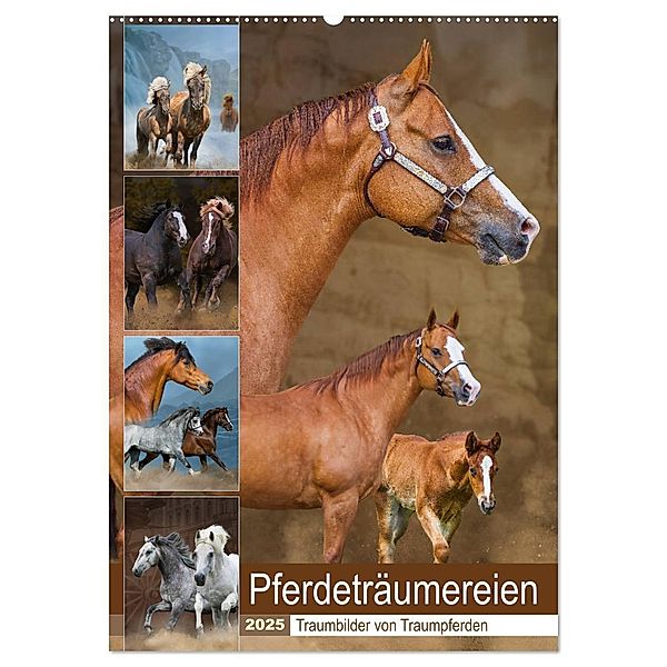 Pferdeträumereien - Traumbilder von Traumpferden (Wandkalender 2025 DIN A2 hoch), CALVENDO Monatskalender, Calvendo, Sigrid Starick