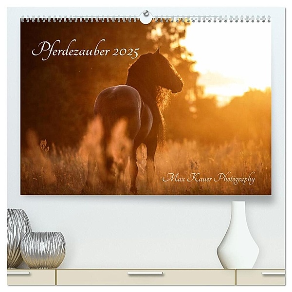 Pferdezauber 2025 (hochwertiger Premium Wandkalender 2025 DIN A2 quer), Kunstdruck in Hochglanz, Calvendo, Max Kauer Photography