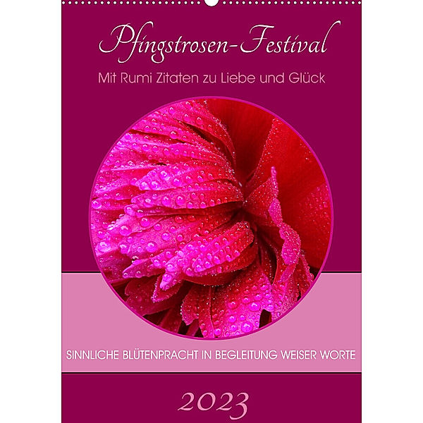 Pfingstrosen-Festival (Wandkalender 2023 DIN A2 hoch), Doris Benkwitz