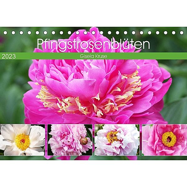 Pfingstrosenblüten (Tischkalender 2023 DIN A5 quer), Gisela Kruse