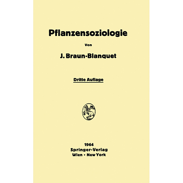 Pflanzensoziologie, Josias Braun-Blanquet
