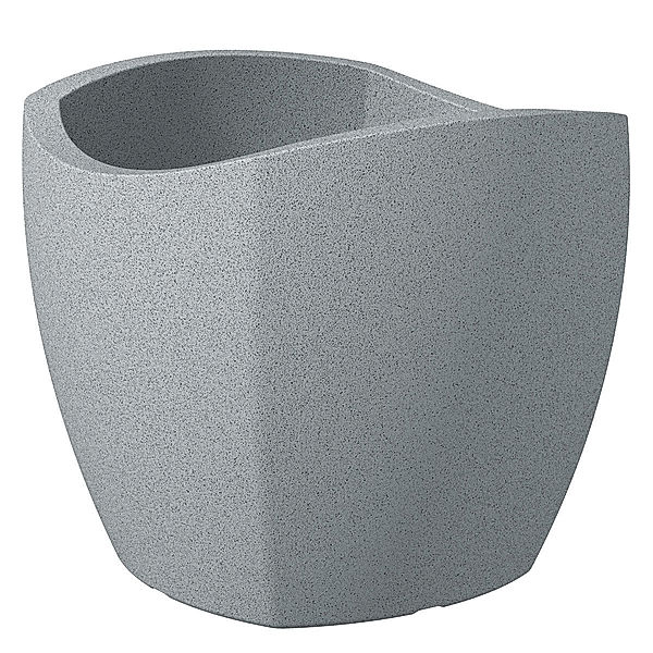 Pflanzkübel Wave Cubo, 40 cm, Stony Grey