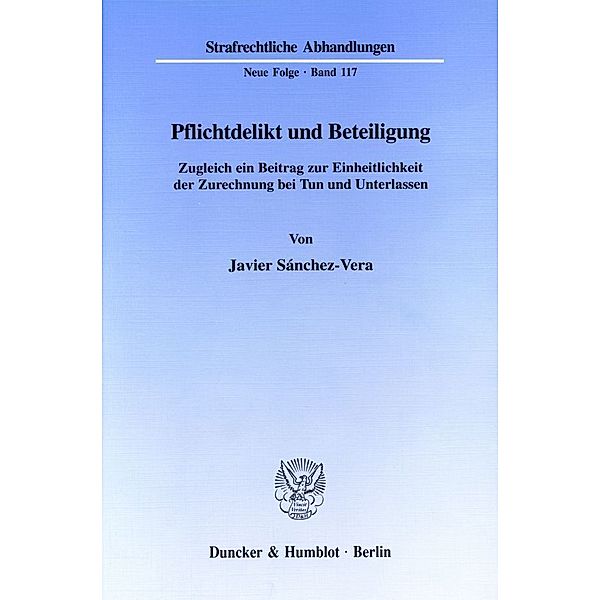 Pflichtdelikt und Beteiligung, Javier Sánchez-Vera