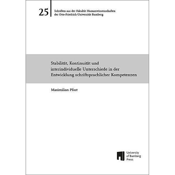 Pfost, M: Stabilität, Kontinuität, Maximilian Pfost