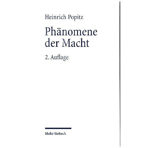 Phänomene der Macht, Heinrich Popitz