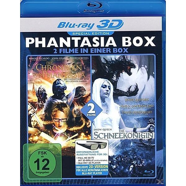 Phantasia Box 3D: Die Schneekönigin + Die Chroniken von Phantasia, Julie Michaels, John Heard, Robert Picardo
