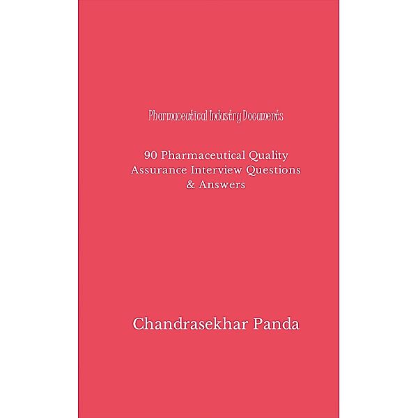 Pharmaceutical Industry Documents, Chandrasekhar Panda
