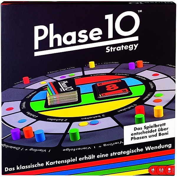 Mattel Phase 10 Strategy Brettspiel (Spiel)