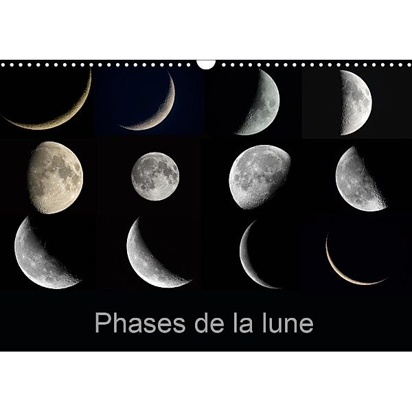 Phases de la lune (Calendrier mural 2021 DIN A3 horizontal), Patrick Casaert