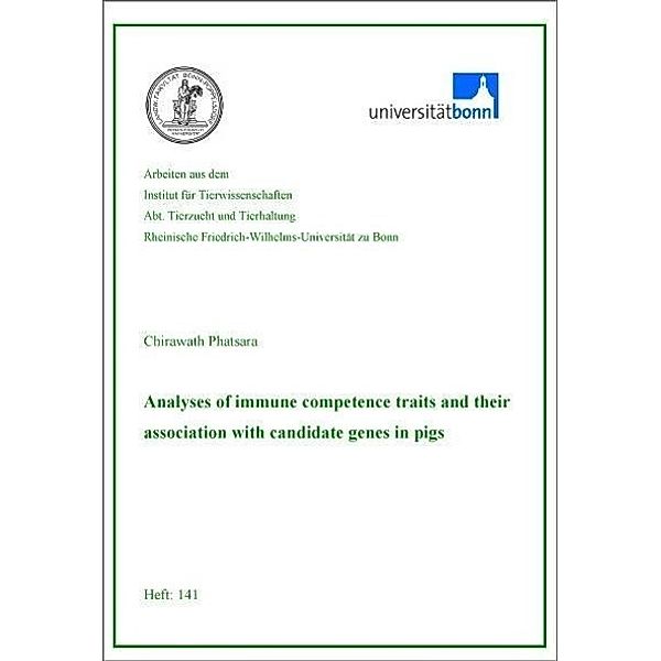 Phatsara, C: Analyses of immune competence traits and their, Chirawath Phatsara