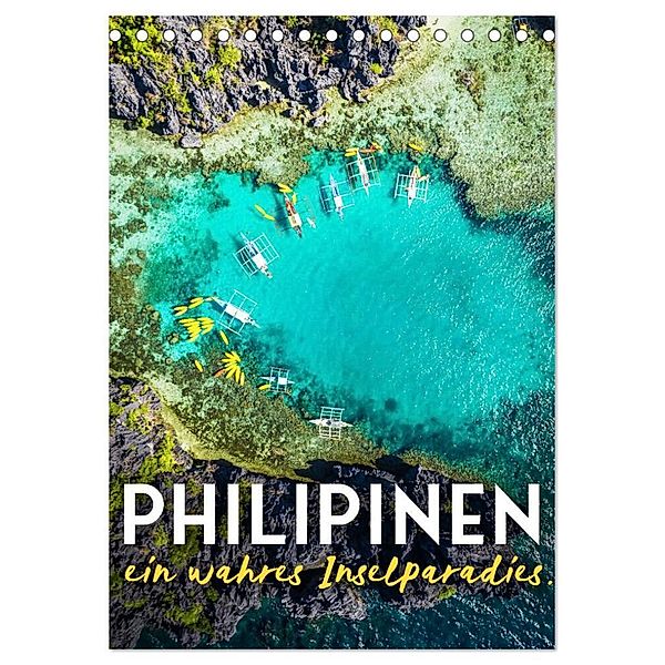 Philippinen - Ein wahres Inselparadies. (Tischkalender 2024 DIN A5 hoch), CALVENDO Monatskalender, SF