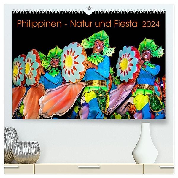 Philippinen - Natur und Fiesta (hochwertiger Premium Wandkalender 2024 DIN A2 quer), Kunstdruck in Hochglanz, Henry Jager