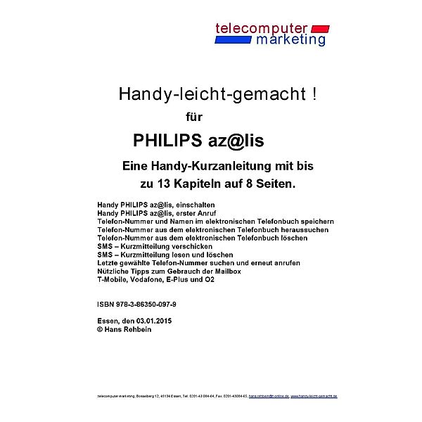 Philips az@lis-leicht-gemacht, Hans Rehbein