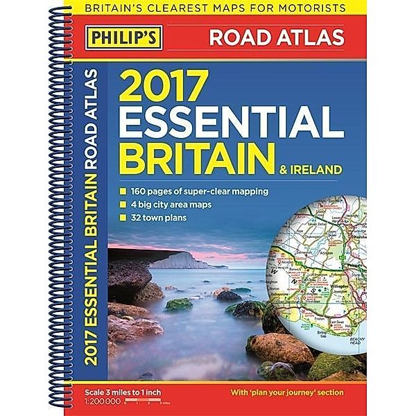Philip's Road Atlas Britain and Ireland 2017