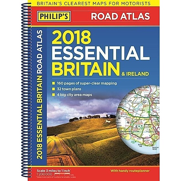 Philip's Road Atlas Britain and Ireland 2018