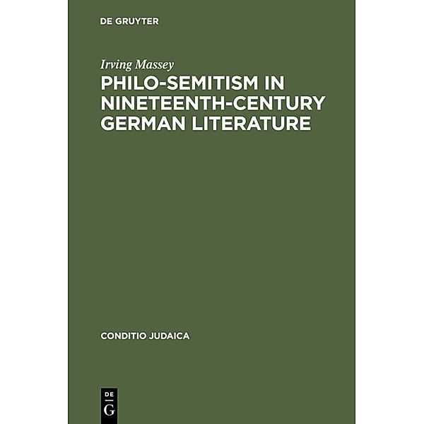 Philo-Semitism in Nineteenth-Century German Literature, Irving Massey