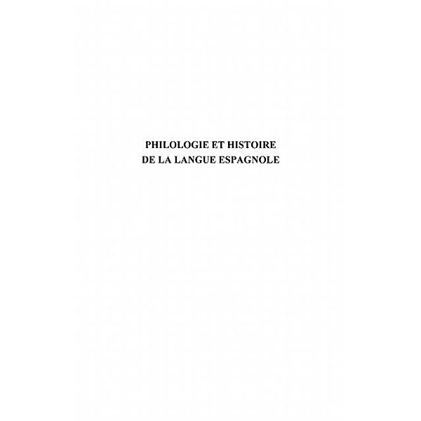 Philologie et histoire langueespagnole / Hors-collection, Jean-Michel Thomas