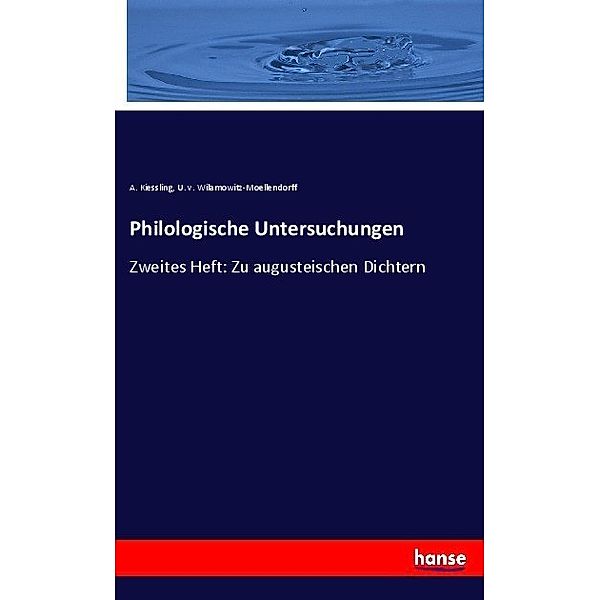 Philologische Untersuchungen