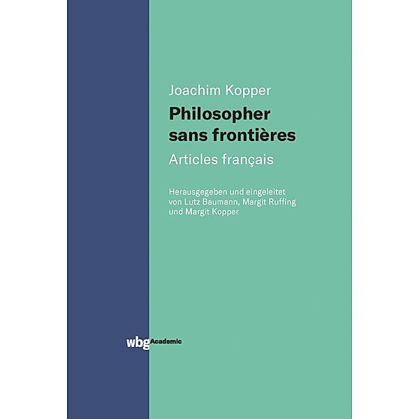 Philosopher sans frontières - Articles francais, Joachim Kopper